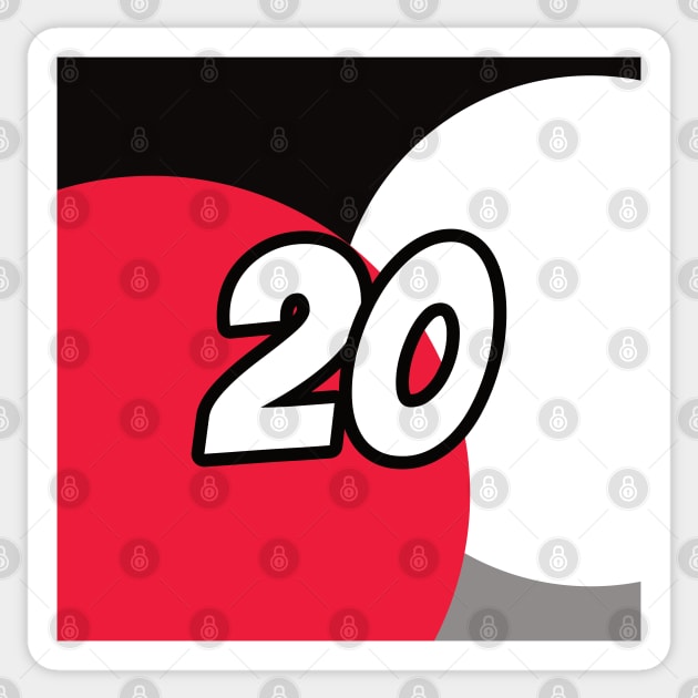 Niko Hulkenberg Coloured Circles - Driver Number Sticker by GreazyL